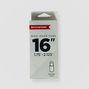 Schwinn 16” Bike Tire Tube 1.75" - 2.125" Schrader Valve - New